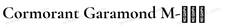 Cormorant Garamond M字体转换